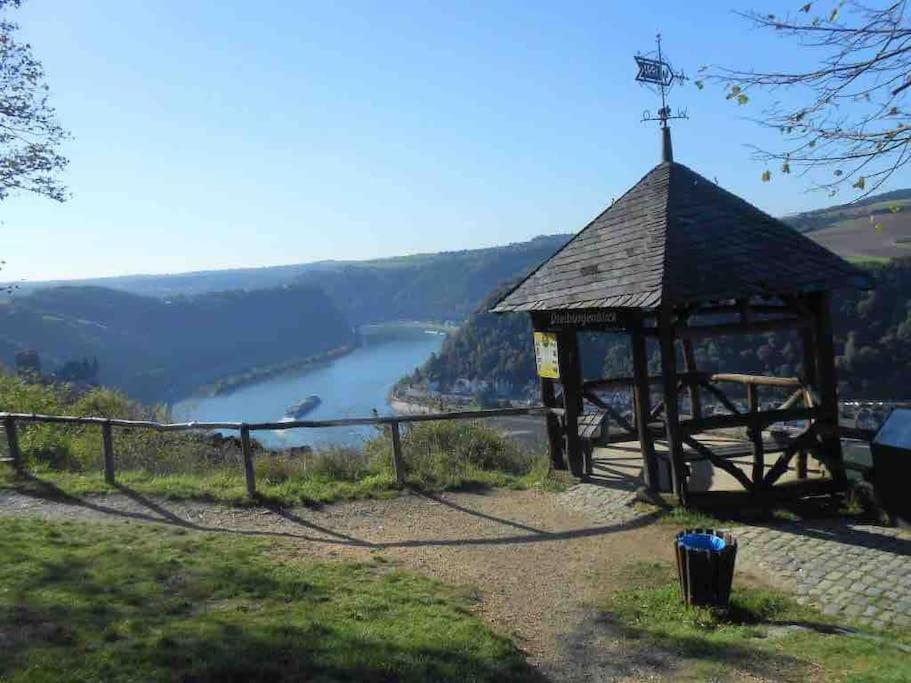 #1 Studioapartment Mit Loreleyblick Direkt An Der Schoensten Etappe Des Rheinsteigs Patersberg Exteriér fotografie